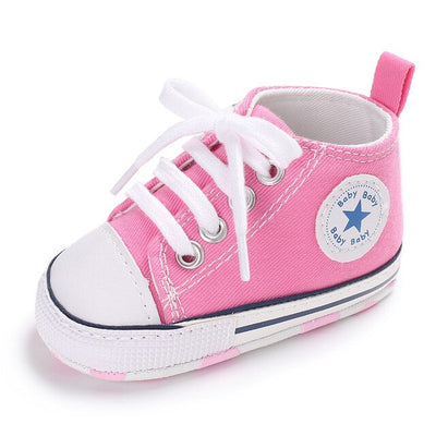 PINK BABY CANVAS SNEAKERS