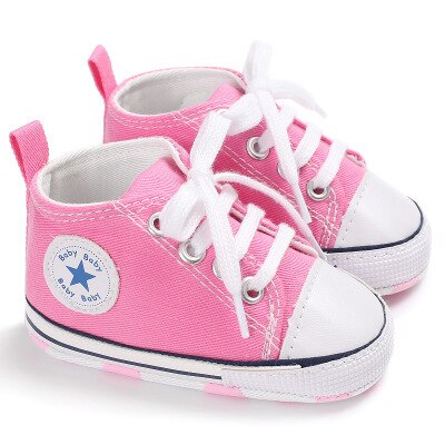 PINK BABY CANVAS SNEAKERS