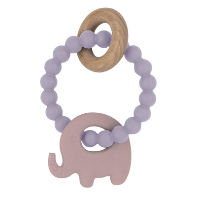 LILAC SILICONE ELEPHANT TEETHER