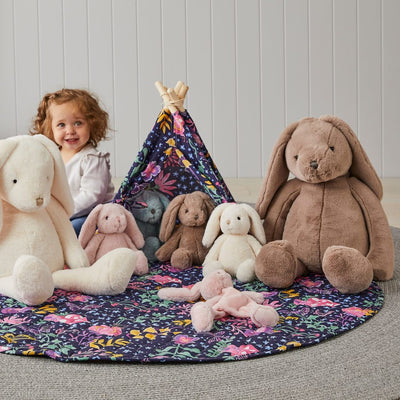 粉紅色小兔子嬰兒安全被子毯