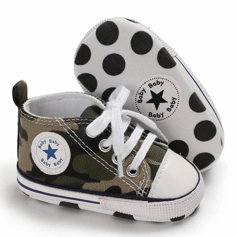 CAMOUFLAGE BABY CANVAS SNEAKERS