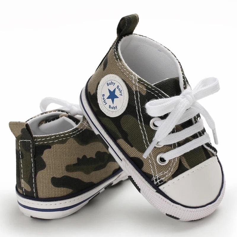 CAMOUFLAGE BABY CANVAS SNEAKERS