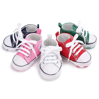 GREEN BABY CANVAS SNEAKERS