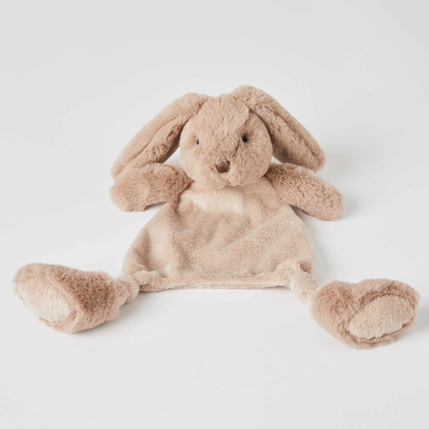 TAUPE BUNNY BABY SECURITY COMFORTER BLANKET