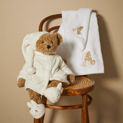 諾丁山小熊浴巾和洗臉器