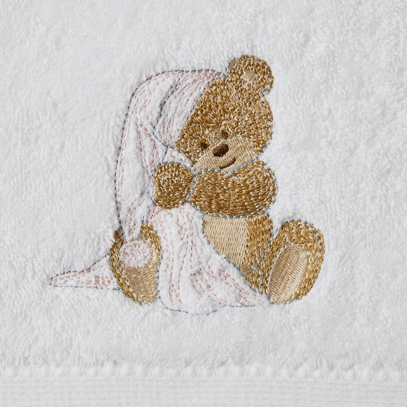 諾丁山小熊浴巾和洗臉器