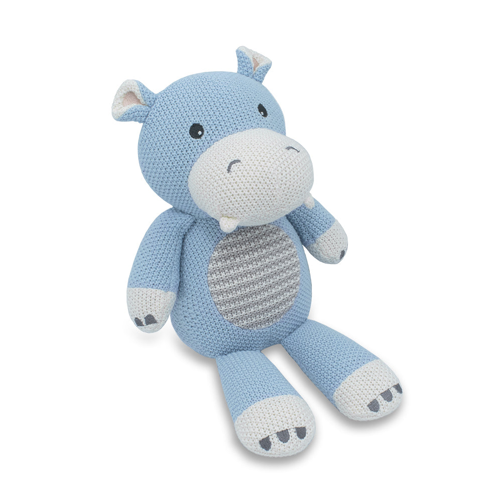 HENRY THE HIPPO KNITTED SOFT TOY