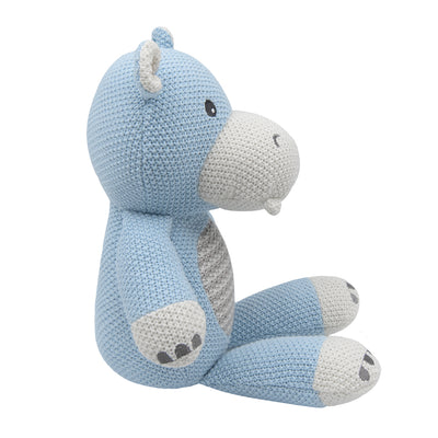 HENRY THE HIPPO KNITTED SOFT TOY